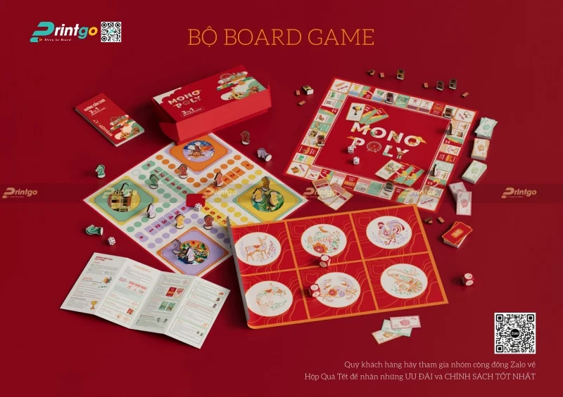 Boardgame trong bộ sưu tập quà tết của Printgo năm 2026
