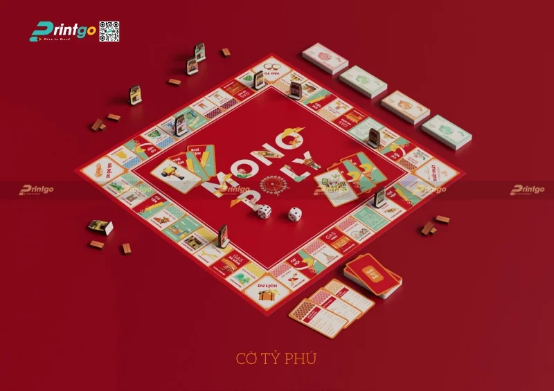Boardgame Cờ Tỷ Phú trong bộ sưu tập quà tết của Printgo năm 2026