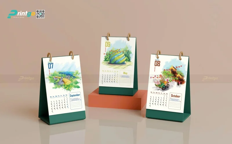 Lịch tết Việt Nam Khởi Sắc trong bộ sưu tập quà tết của Printgo năm 2026