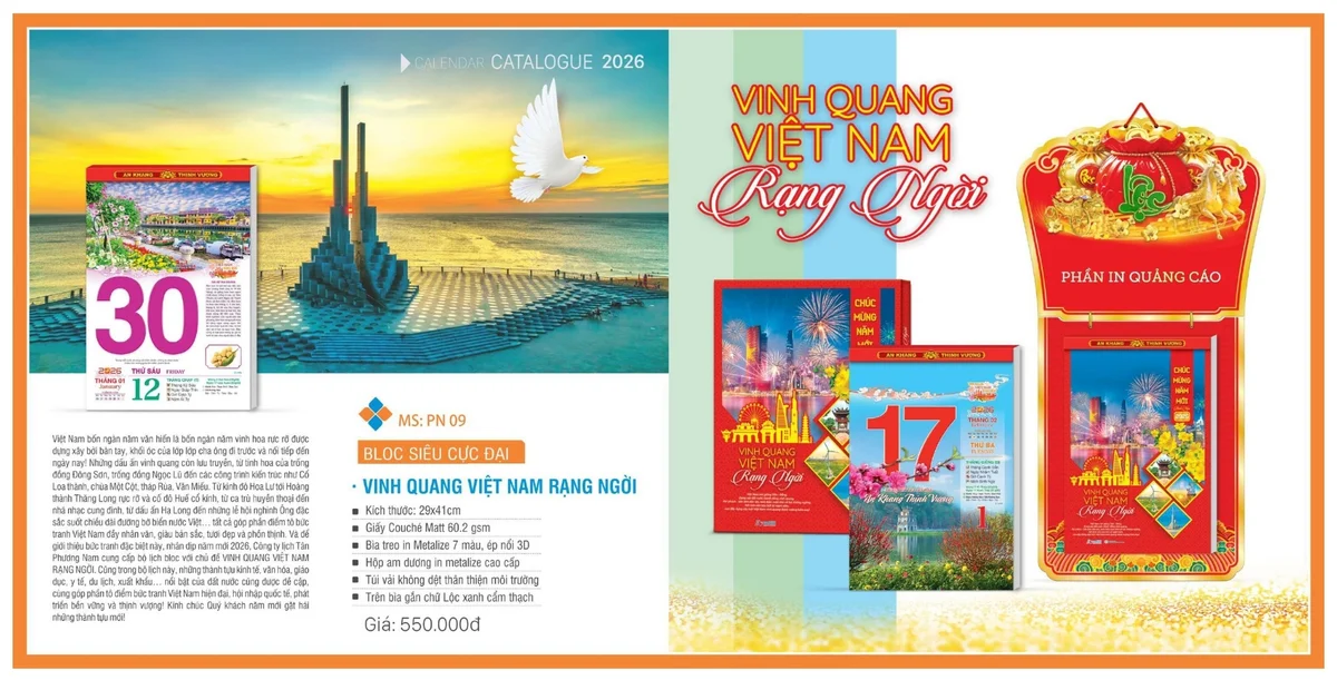 Mẫu lịch bloc độc quyền siêu đại đẹp nhất 2026 Mẫu lịch bloc độc quyền siêu đại đẹp nhất 2026