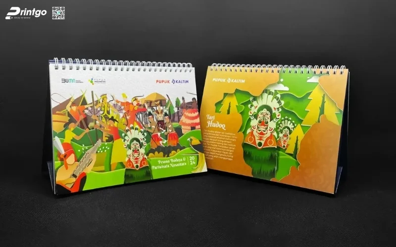 Mẫu lịch để bàn độc quyền chữ A
