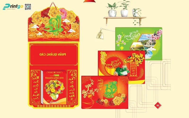 Mẫu in lịch tết độc quyền bloc
