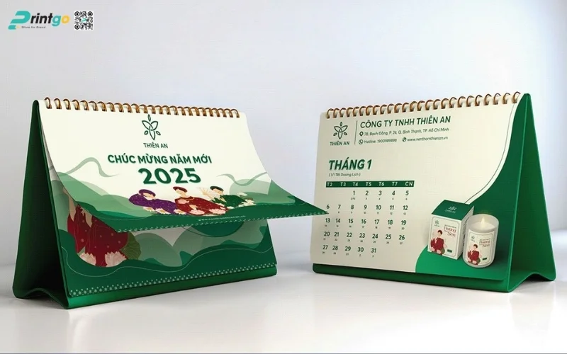 Mẫu in lịch tết độc quyền để bàn