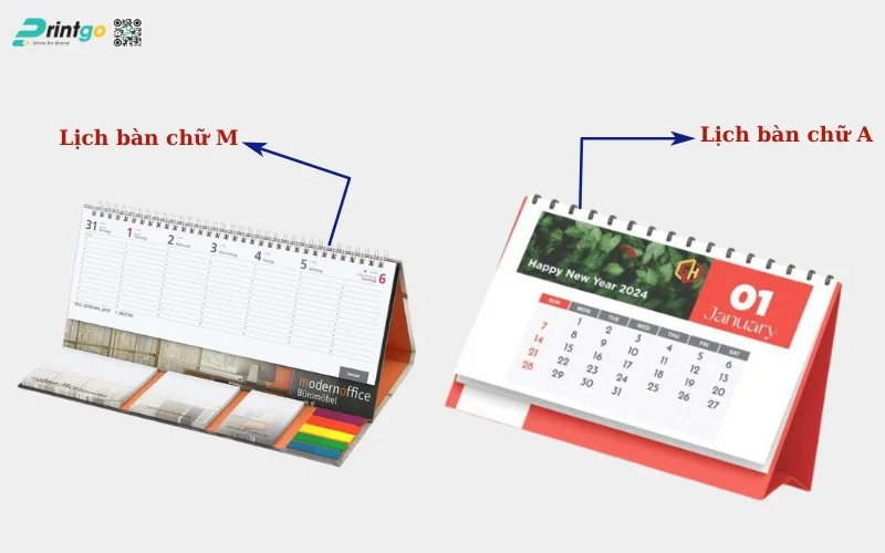 So sánh lịch bàn chữ M và lịch bàn chữ A