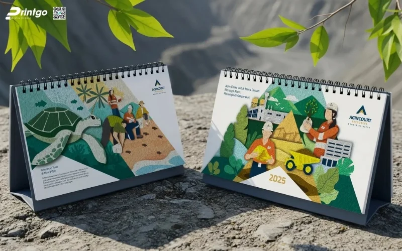 Mẫu lịch để bàn độc quyền chữ A