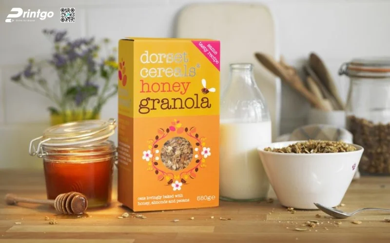 Mẫu bao bì granola dạng hộp mềm