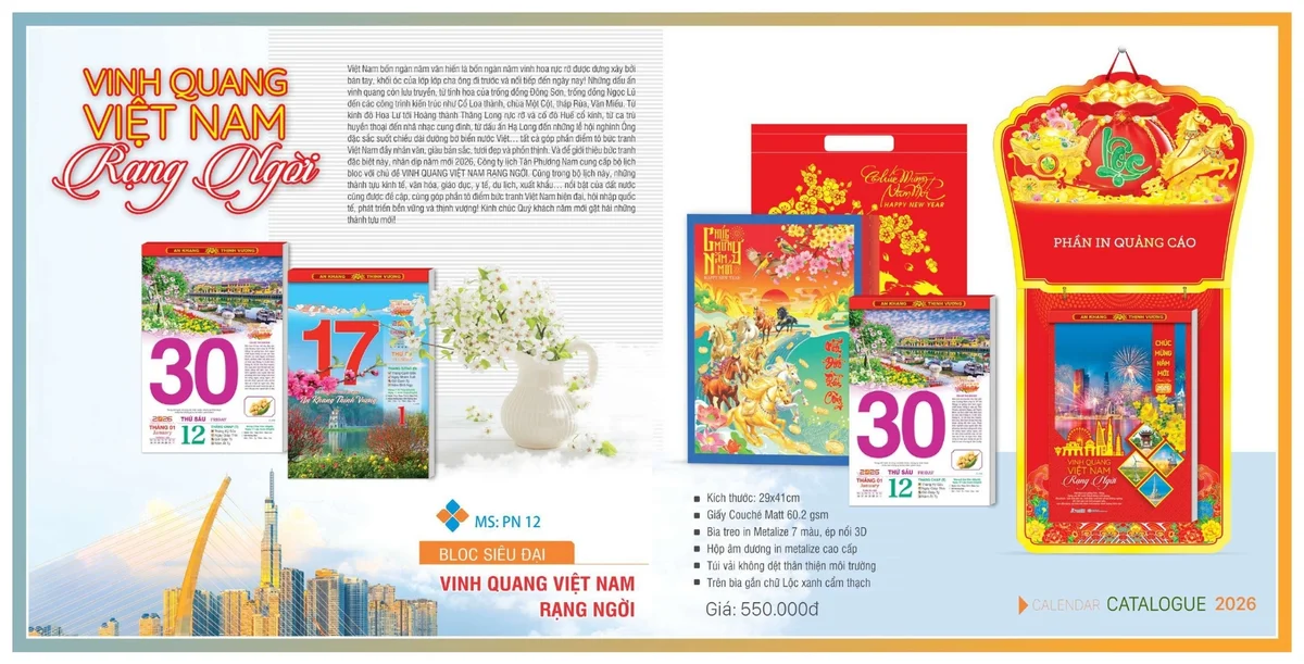 Mẫu lịch bloc độc quyền siêu đại đẹp nhất 2026 Mẫu lịch bloc độc quyền siêu đại đẹp nhất 2026