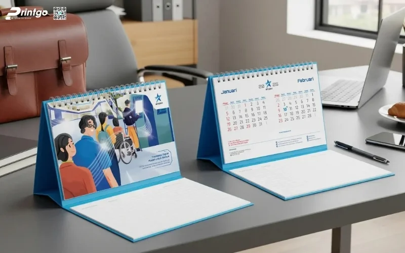 Mẫu lịch bàn độc quyền chữ M mới nhất 2026