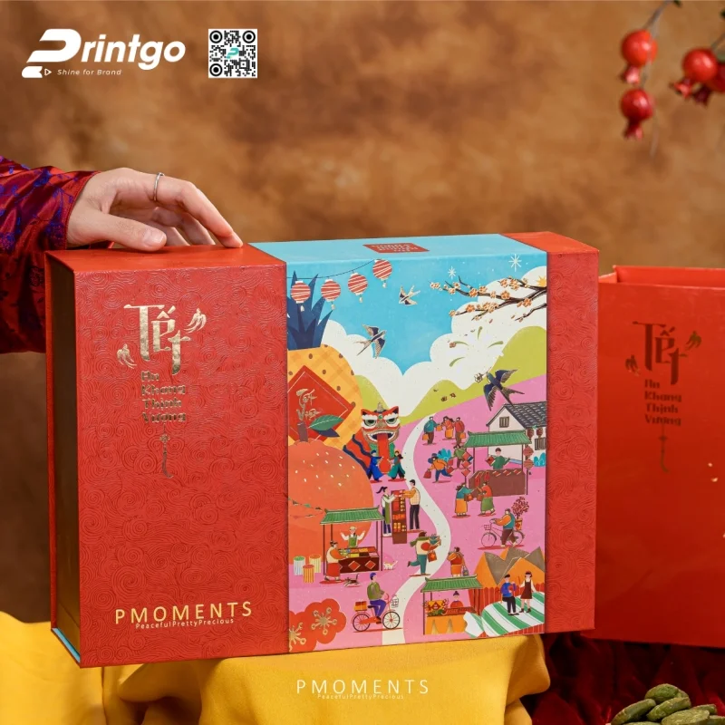 Hộp quà Tết doanh nghiệp đa dạng set quà 