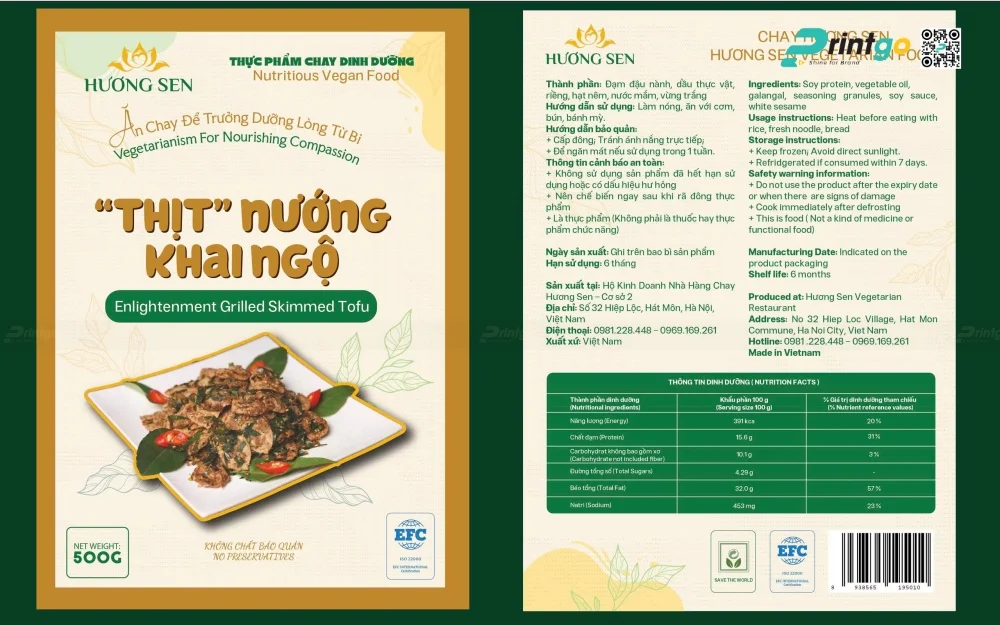 Thiết kế tem nhãn sản phẩm mới – ngôn ngữ của "Thiền – Thiện – Sạch"