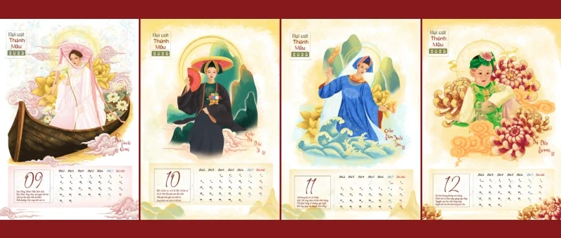 Lịch treo tường “Đại Cát Thánh Mẫu” thu hút khách hàng Lịch treo tường “Đại Cát Thánh Mẫu” thu hút khách hàng