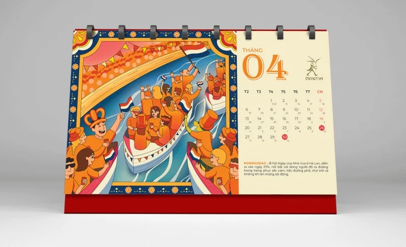 Tháng 4 – Koningsdag, Hà Lan