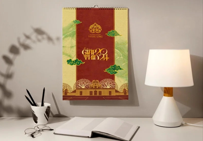 Gợi ý phương án in ấn lịch Tết “Rồng Hoàng Thành Thăng Long” đối với lịch treo tường
