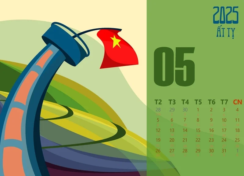 Lịch để bàn "Tết của đồng bào H'Mông"