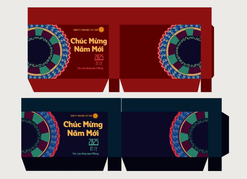Hộp đựng lịch tết "Tết của đồng bào H'Mông"