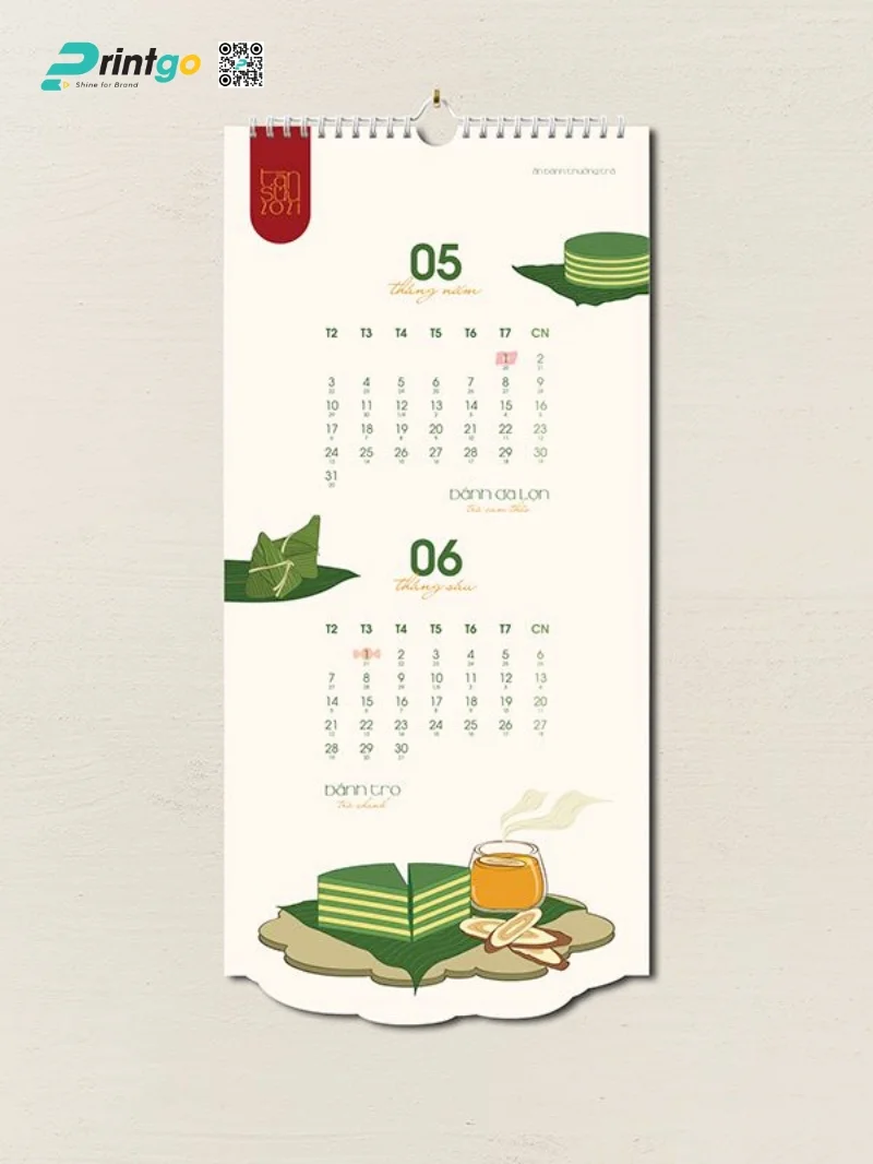 Tổng hợp mẫu lịch treo tường độc đáo, ấn tượng