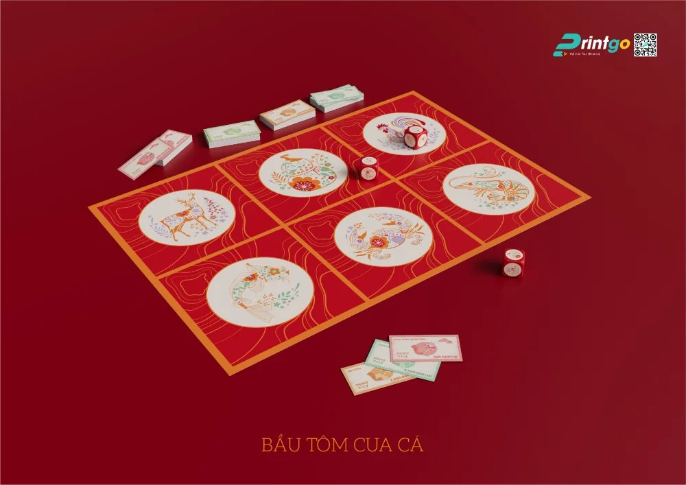 Bầu Cua – Trò chơi truyền thống của ngày Tết. 