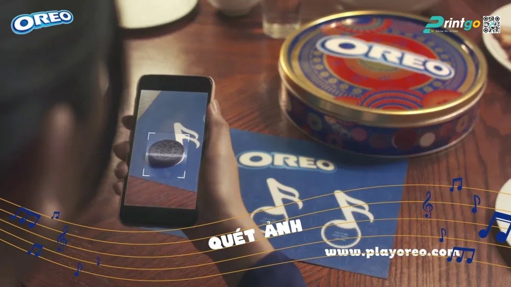 Oreo mang giai điệu Tết trong từng miếng bánh nhờ công nghệ AR