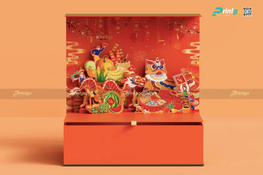 Một số hộp 3D do Printgo thực hiện trong các dự án tết:
