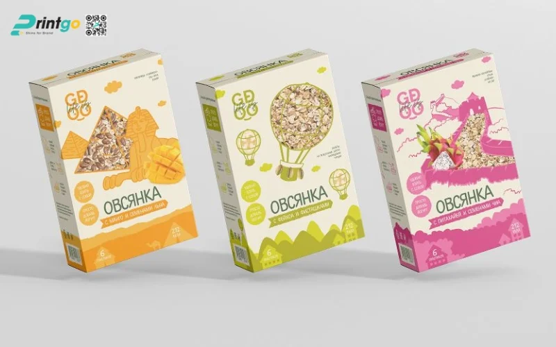 Xu hướng thiết kế bao bì granola chuẩn tiêu dùng 2026