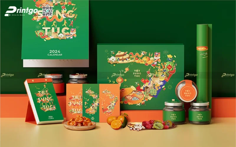 Brandgo và Printgo: Giới thiệu bộ sưu tập hộp quà tết thiết kế Sung Túc 2024