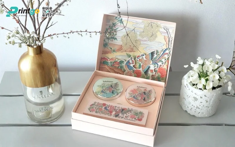 Mẫu hộp quà tết 3D dạng hộp nam châm