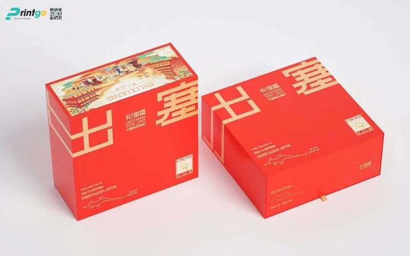 Các mẫu hộp quà tết đẹp dạng rút bao diêm 