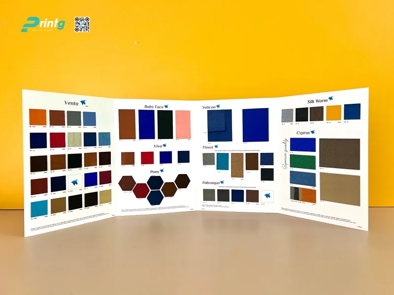 Bảng màu bìa da phổ biến hiện nay của Printgo