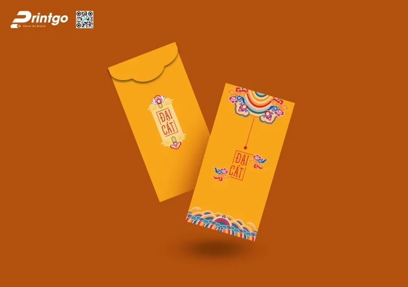 Bao lì xì thư pháp đại cát 