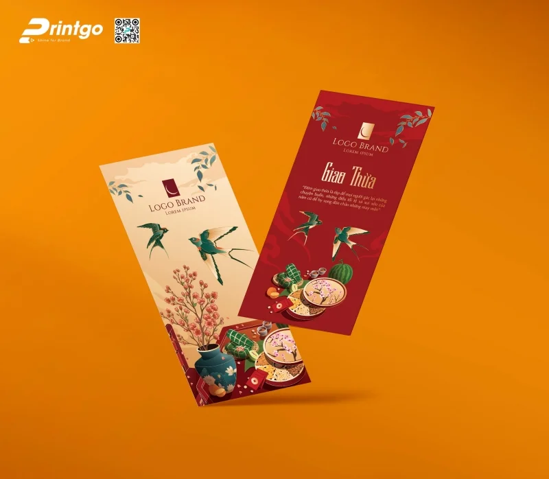 Bao lì xì thư pháp giao thừa 