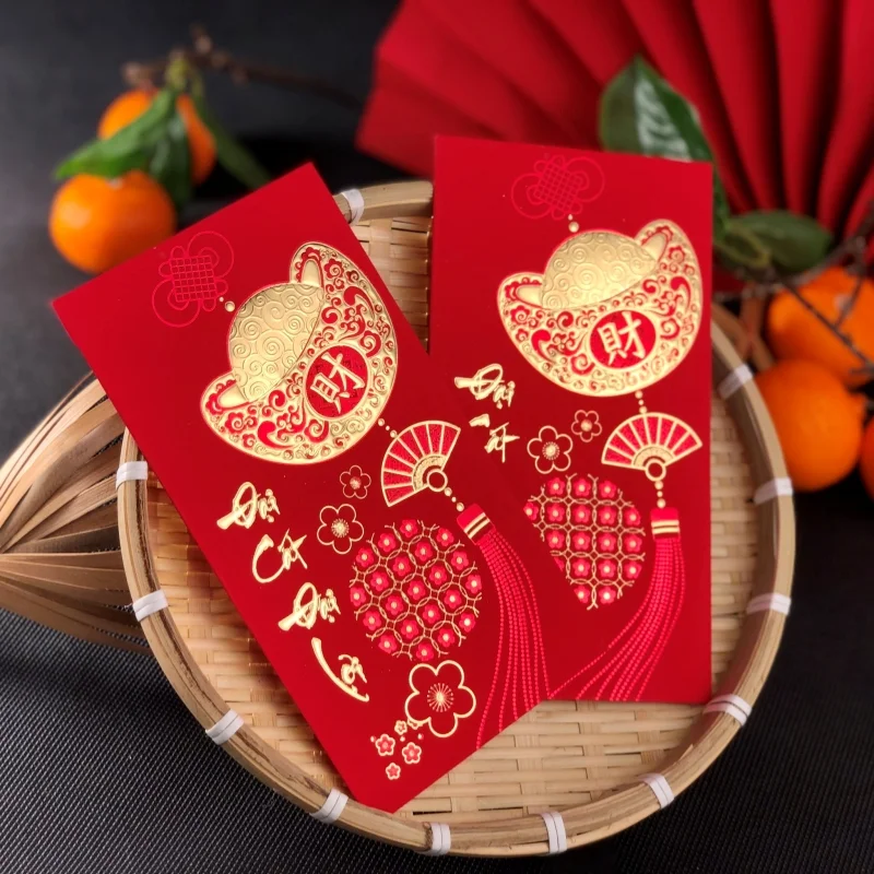 Mẫu bao lì xì viết thư pháp đa dạng mẫu mã 