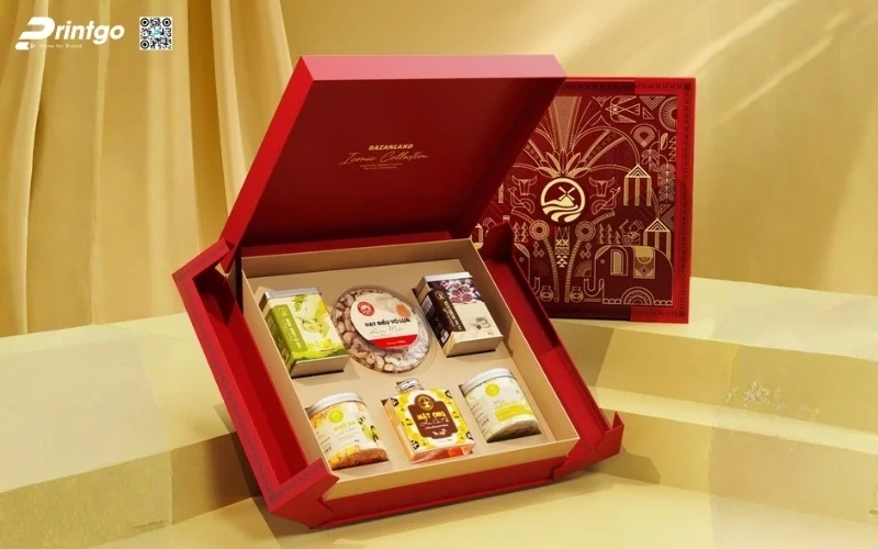 Set hộp quà tết các loại hạt kiểu cánh bướm