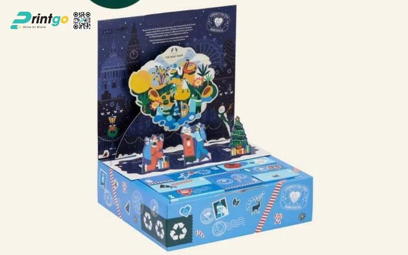 Mẫu hộp quà tết 3D dạng hộp nam châm