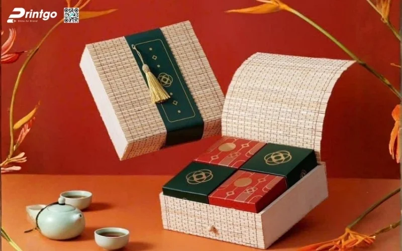 Bộ sưu tập mẫu hộp quà tết mây tre đan hình vuông