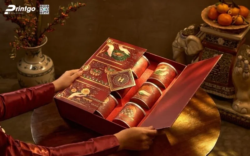 Set hộp quà tết các loại hạt kiểu cánh bướm