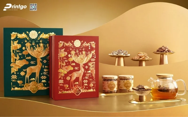Set hộp quà tết các loại hạt kiểu âm dương