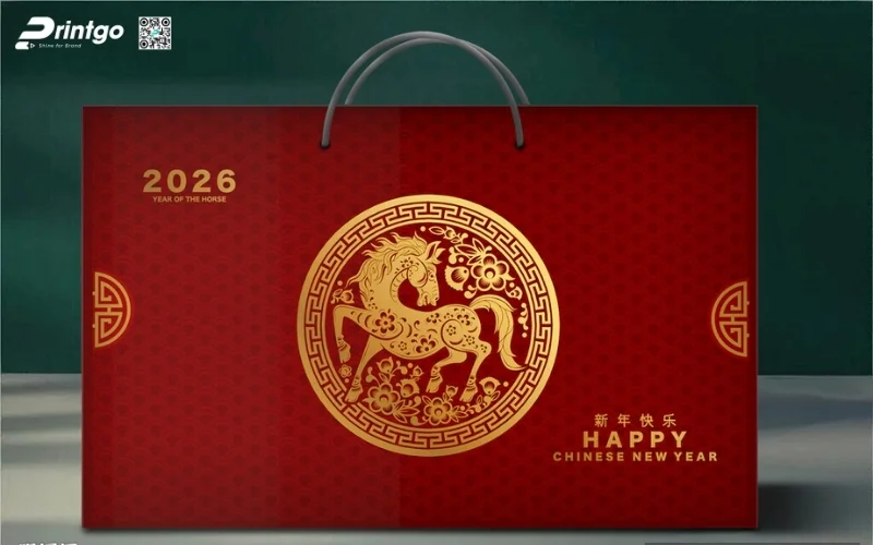 Bộ sưu tập hộp quà tết ngựa có quai xách 