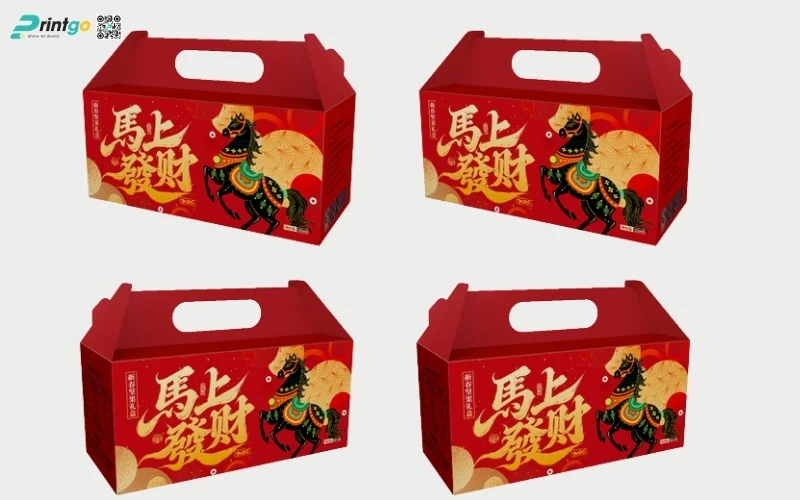 Bộ sưu tập hộp quà tết ngựa có quai xách 