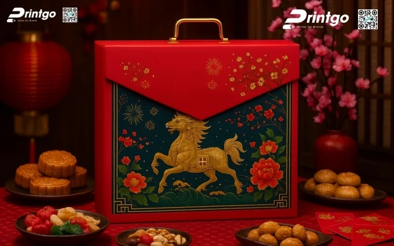 Bộ sưu tập hộp quà tết ngựa có quai xách 