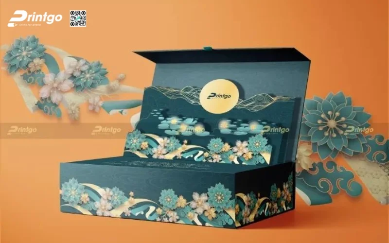 Mẫu hộp quà tết 3D dạng hộp nam châm