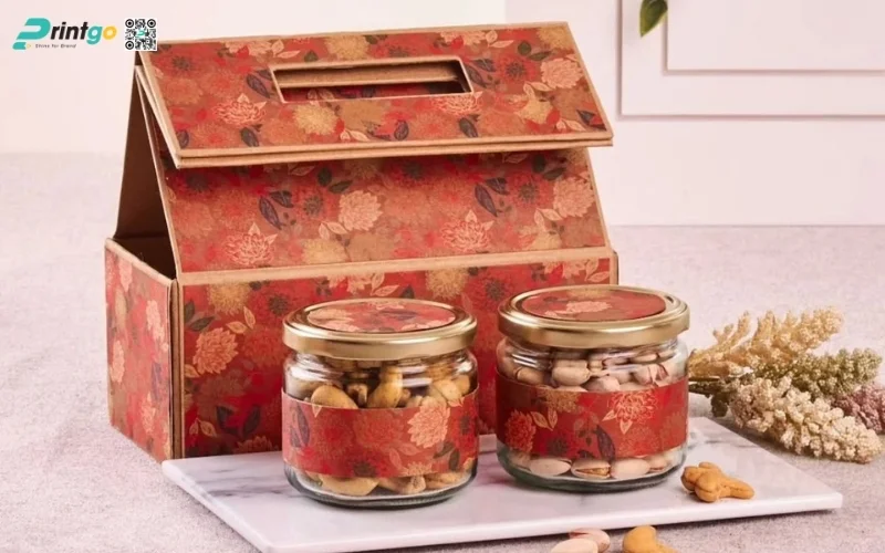 Mẫu hộp quà tết các loại hạt dạng hộp mềm/hộp sóng