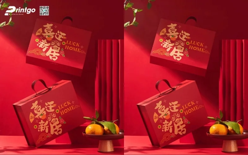 Khám phá những mẫu hộp quà tết có quai xách bằng da