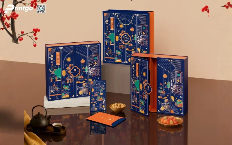 Mẫu hộp quà tết đẹp độc đáo dạng cánh bướm 
