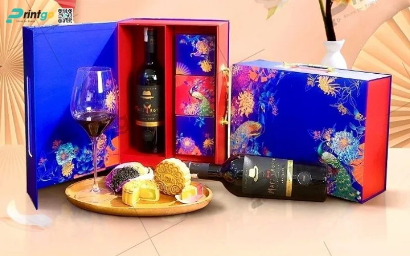 Mẫu hộp quà tết có rượu vang đẳng cấp nhất 2026