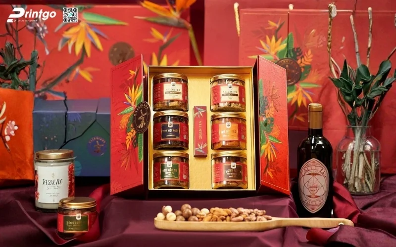 Set hộp quà tết các loại hạt kiểu cánh bướm