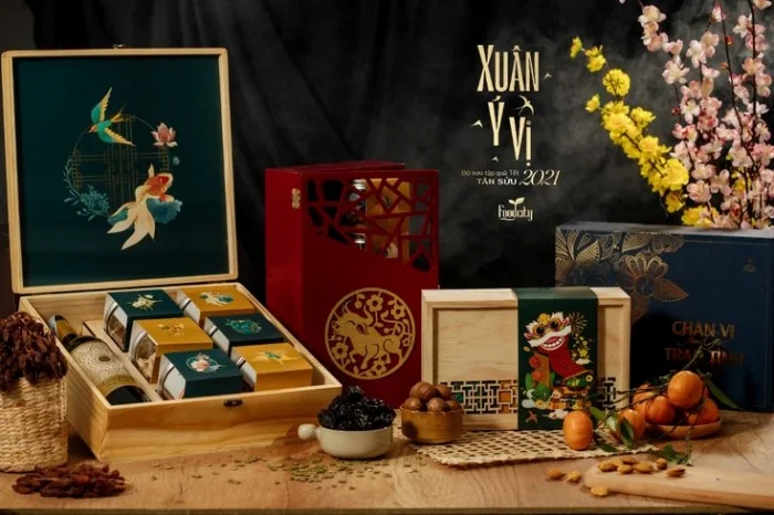 Giỏ quả Tết tặng nhân viên