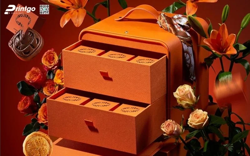 Bộ sưu tập các mẫu hộp quà tết 2 tầng sang trọng 