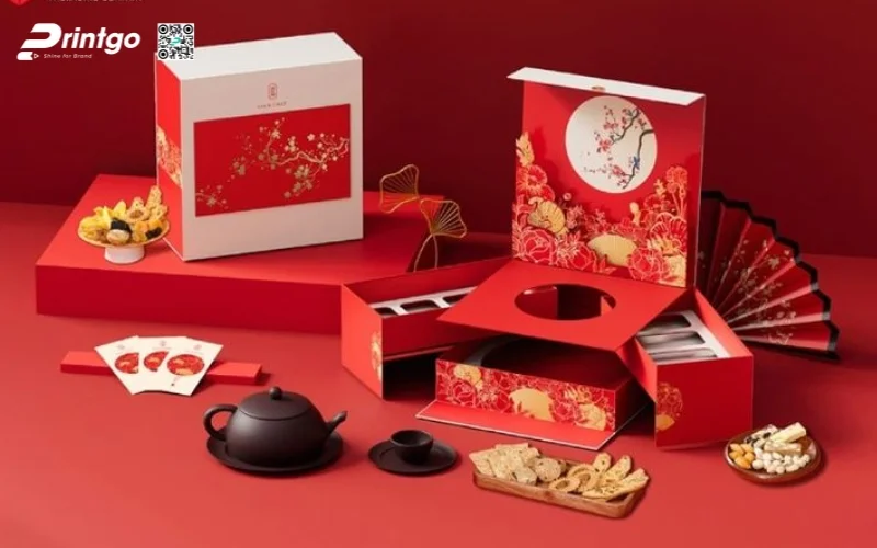 Mẫu hộp quà tết 3D dạng hộp cánh bướm độc đáo