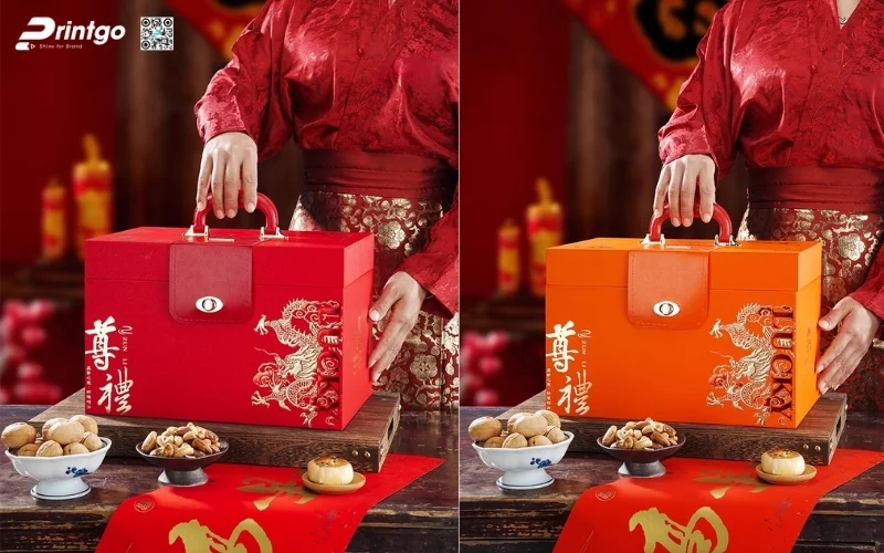 Mẫu hộp quà tết bằng da bền đẹp và sang trọng nhất