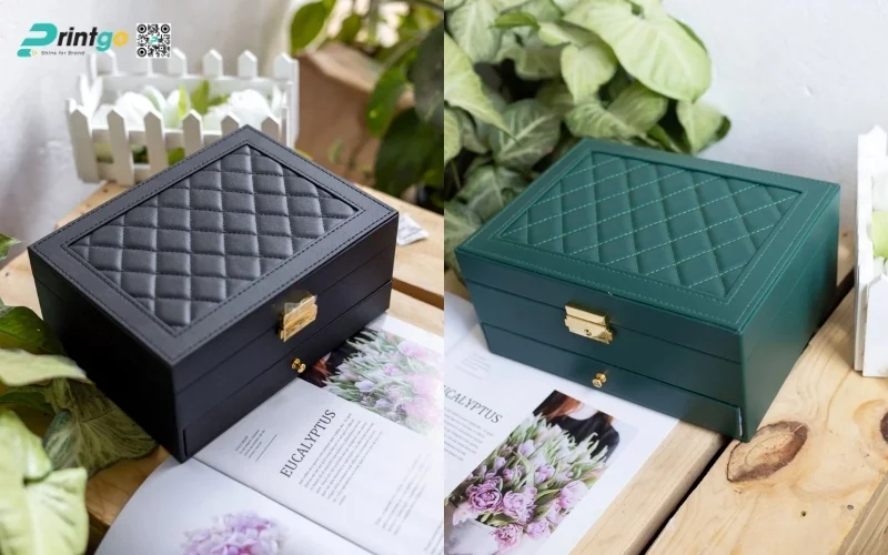 Mẫu hộp quà tết bằng da bền đẹp và sang trọng nhất